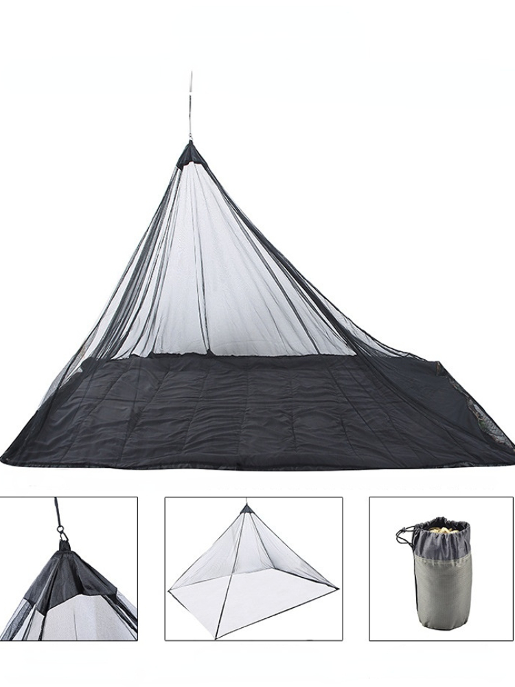 Cheap Goat Tents Outdoor CampingThicken Tent Ultralight Mosquito Repellent Mesh Net One Person Insect Bugs Shelter Pyramid Mesh Net Camping Tent   